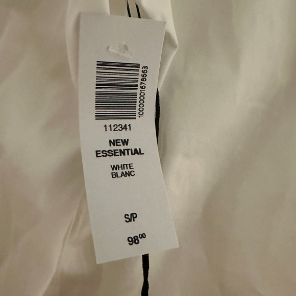 New Essential Oversized Poplin Shirt S Babaton NWT - Picture 4 of 4